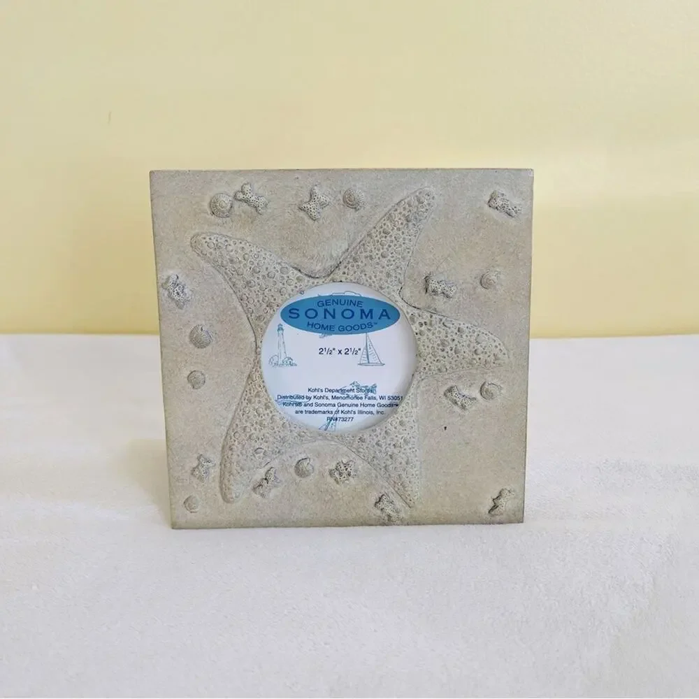Sonoma Home Star Fish Photo Picture Frame Coastal Beach Decor Nautical Textured